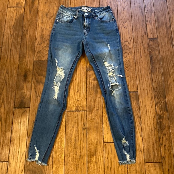 Resfeber Sz 4 skinny boy friend jeans with frayed hem - Picture 1 of 7